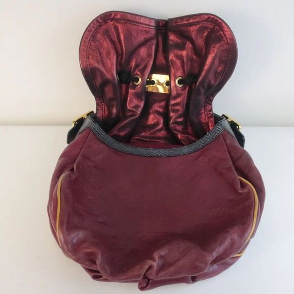 Louis Vuitton Epices Kalahari Monogram Hobo Bag Burgundy Leather Limited Edition - Picture 6 of 16